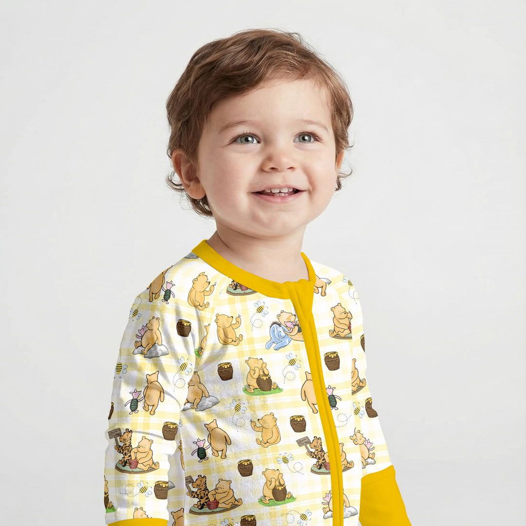 Bear & Friends Yellow Plaid Convertible Zippy
