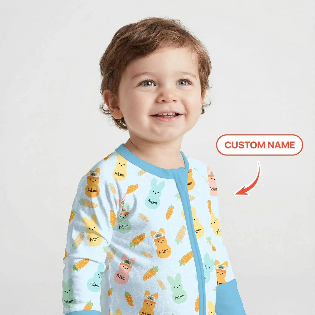 Custom Name Easter Bunny Convertible Zippy