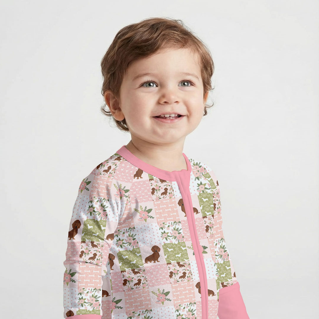 Floral Dachshund Grace Convertible Zippy