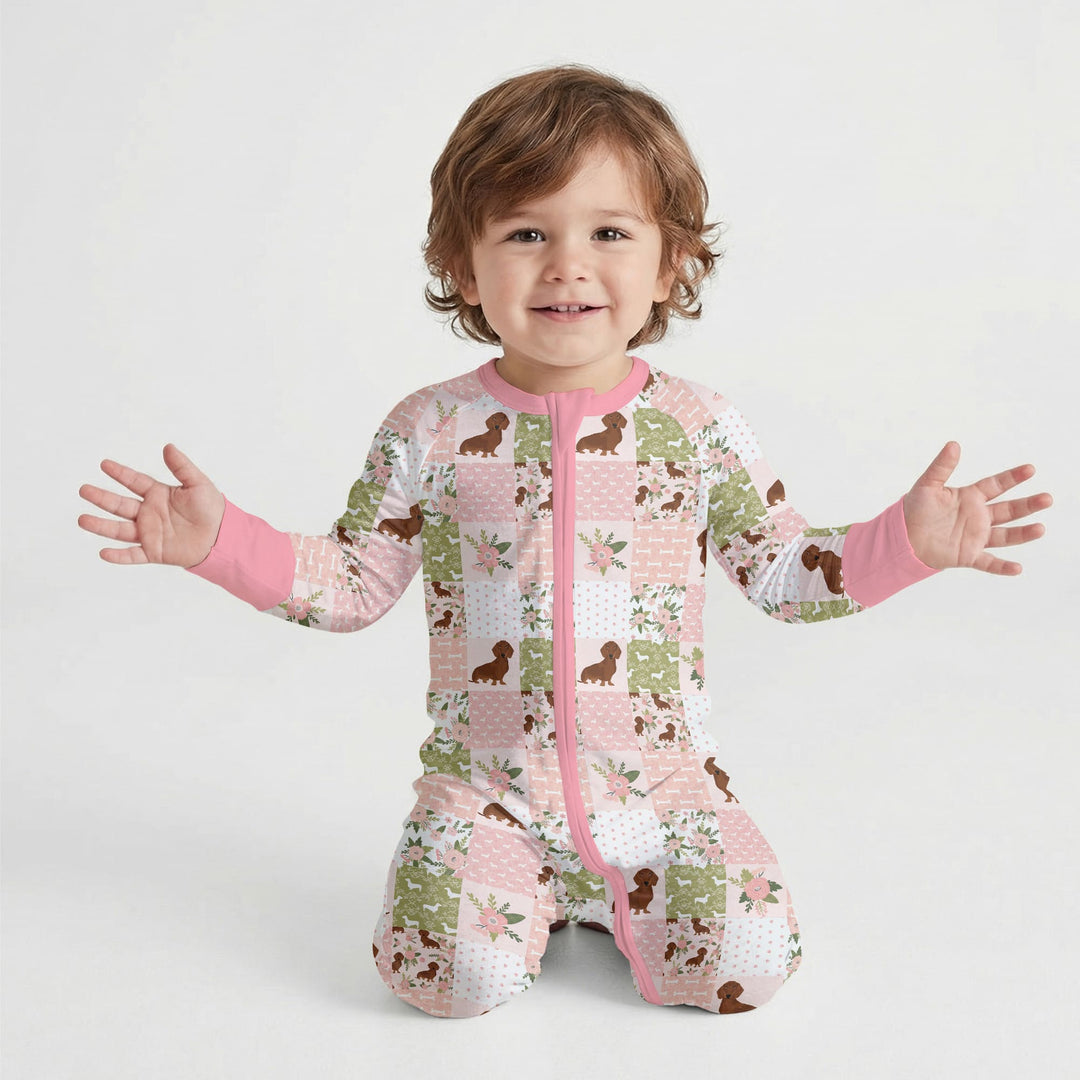 Floral Dachshund Grace Convertible Zippy