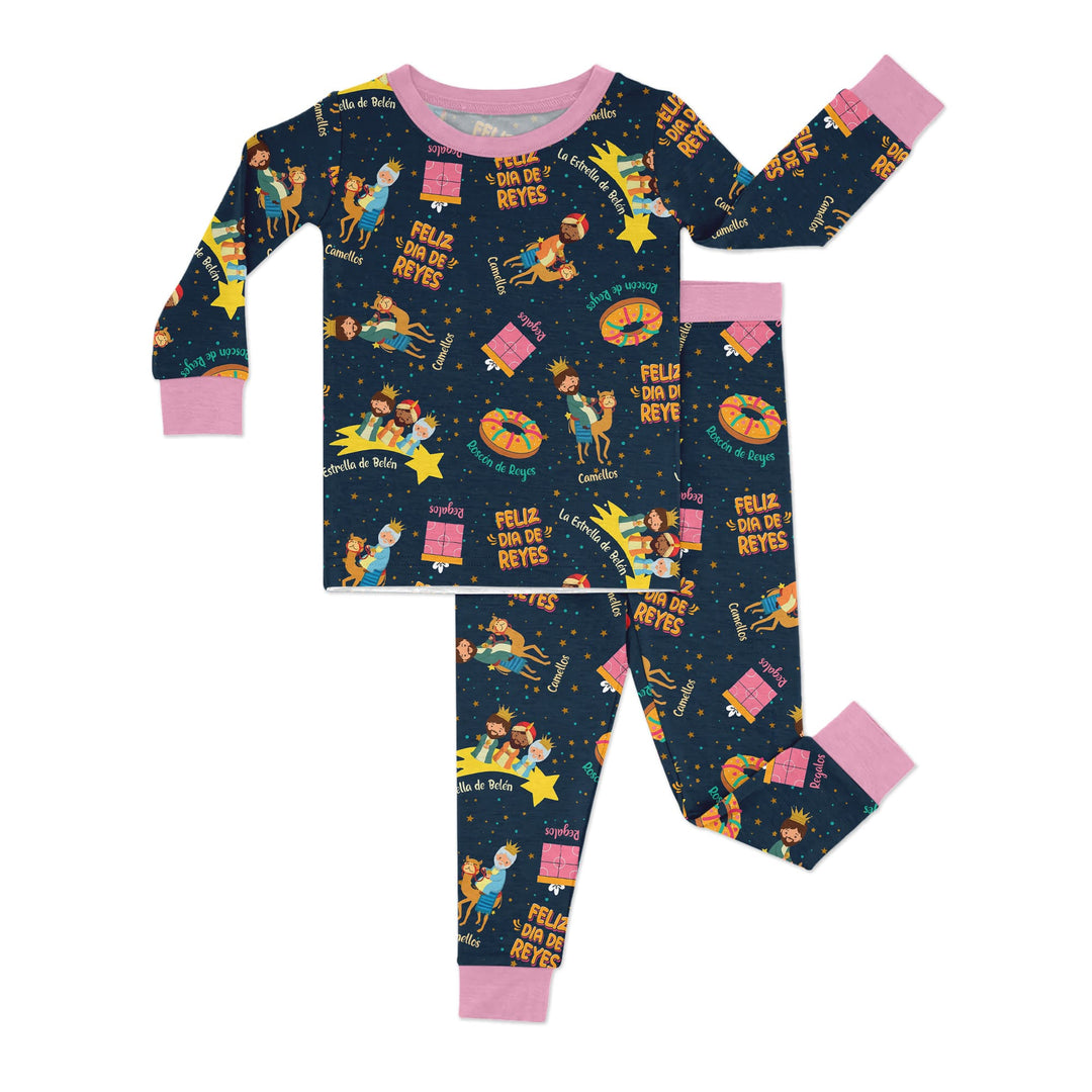 Feliz Dia de Reyes Two Piece Long Sleeve Pajama Set