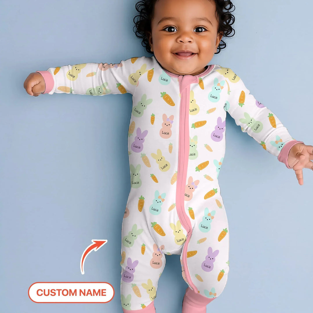 Custom Name Easter Bunny Convertible Zippy