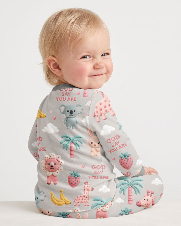 Little Blessings Bamboo Two Piece Long Sleeve Pajama Set