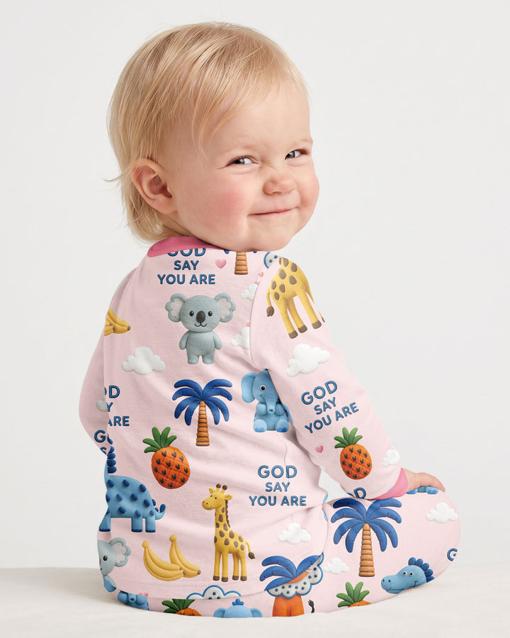 Little Blessings Bamboo Two Piece Long Sleeve Pajama Set