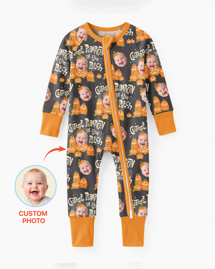 Gerippte Babykleidung mit individuellem Foto - Weich &amp; Skizzenhaft