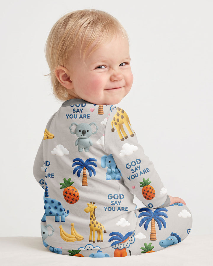 Little Blessings Bamboo Two Piece Long Sleeve Pajama Set