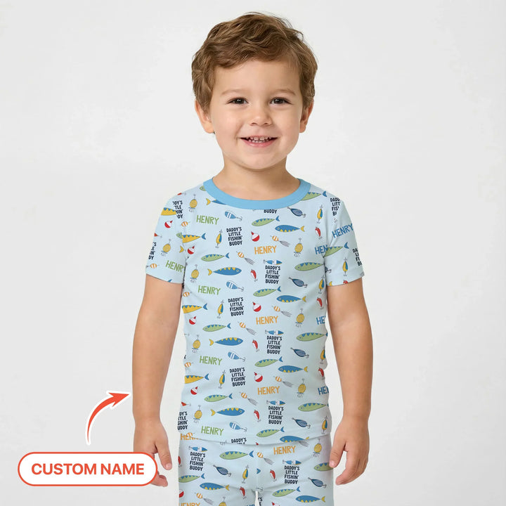 Zweiteiliges, kurzärmliges Pyjama-Set mit Marienkäfern