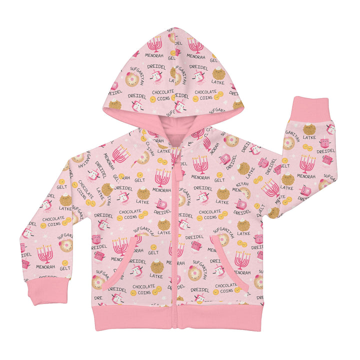 Family Hanukkah Matching Zip Hoodie