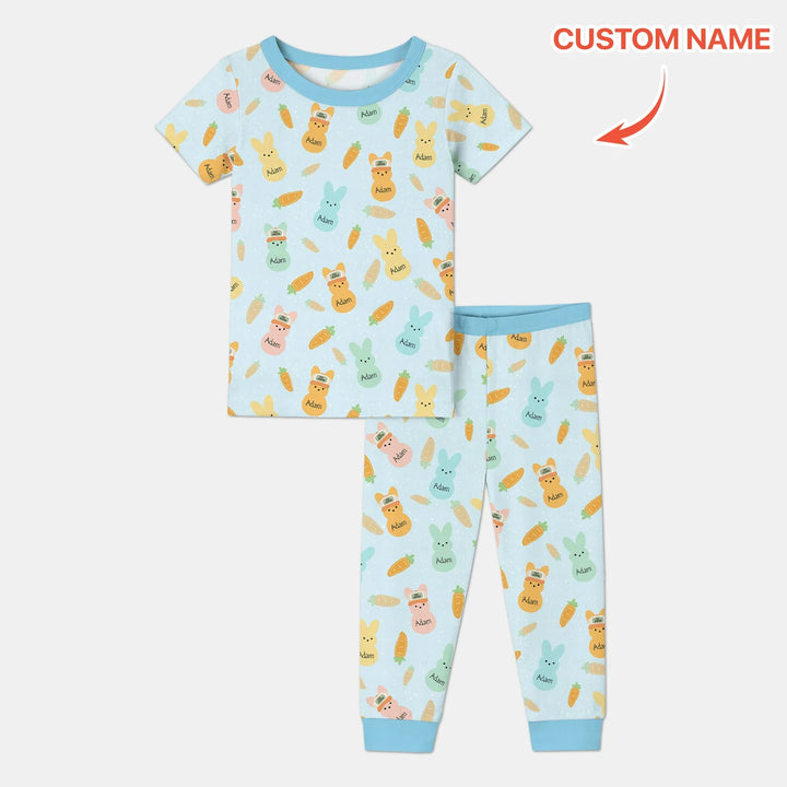 Zweiteiliges, kurzärmliges Pyjama-Set mit Marienkäfern