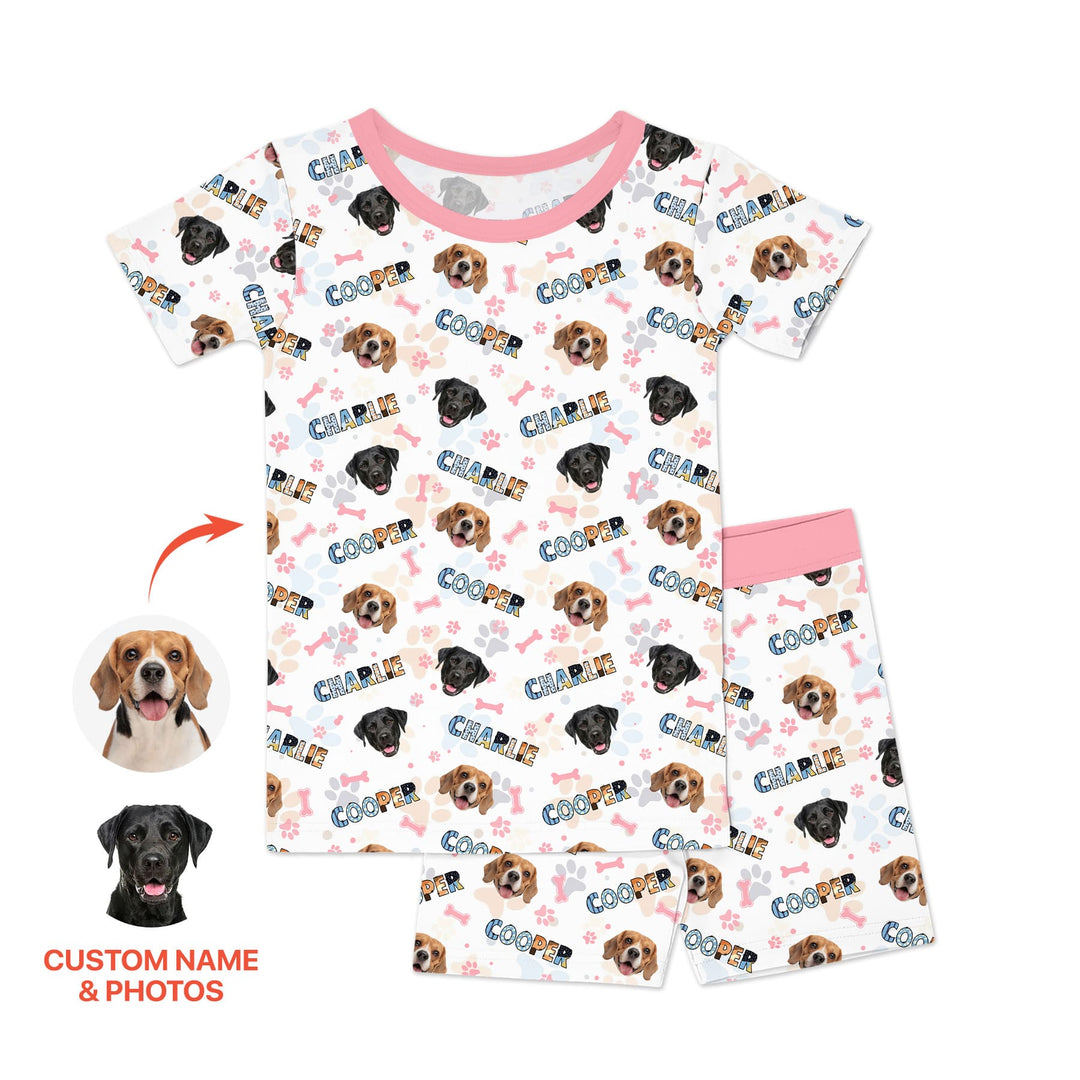 Zweiteiliges Pyjama-Set mit kurzen Ärmeln und Shorts im Sommer-Design