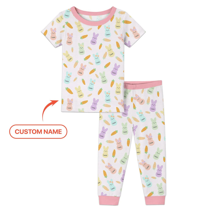 Zweiteiliges, kurzärmliges Pyjama-Set mit Marienkäfern