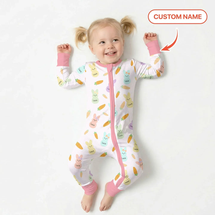 Custom Name Easter Bunny Convertible Zippy