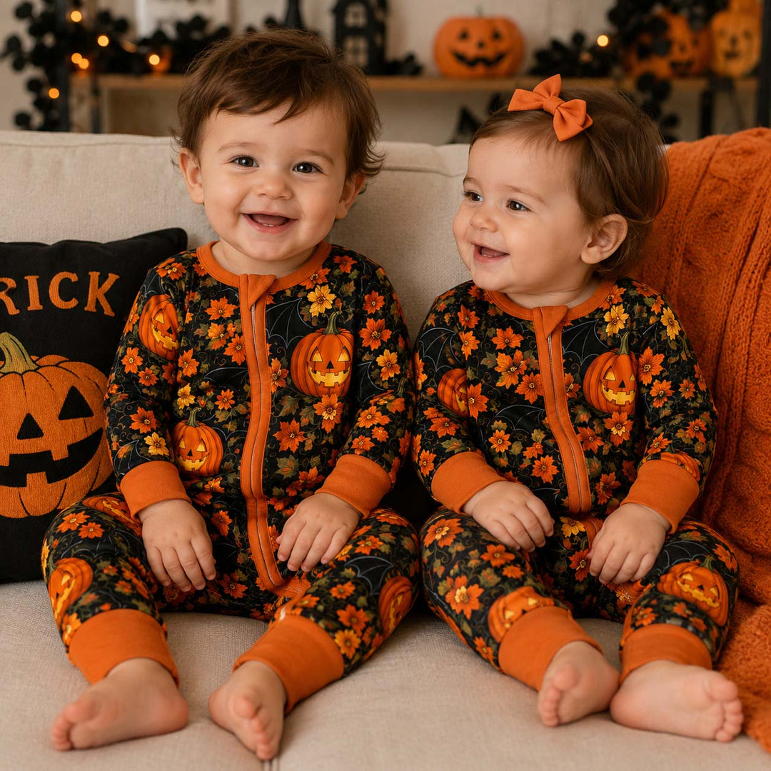 Autumn Pumpkin Bloom Bamboo Convertible Zippy