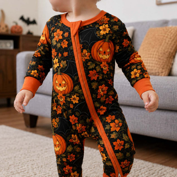 Autumn Pumpkin Bloom Bamboo Convertible Zippy