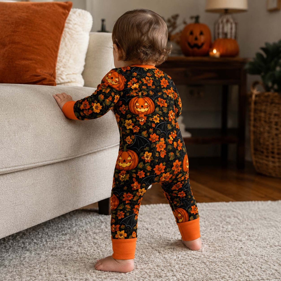 Autumn Pumpkin Bloom Bamboo Convertible Zippy