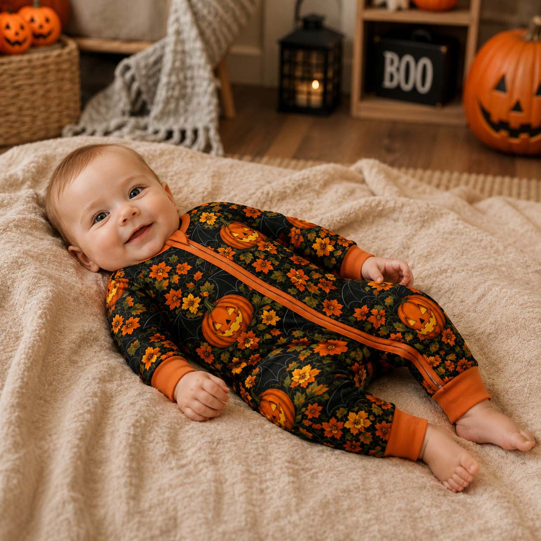 Autumn Pumpkin Bloom Bamboo Convertible Zippy