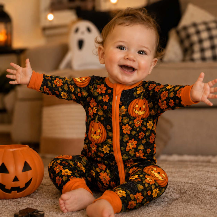 Autumn Pumpkin Bloom Bamboo Convertible Zippy