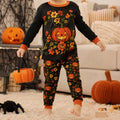 Autumn Pumpkin Bloom Bamboo Two Piece Long Sleeve Pajama Set