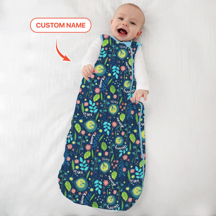 Nighttime Bugs Custom Name Sleep Bag