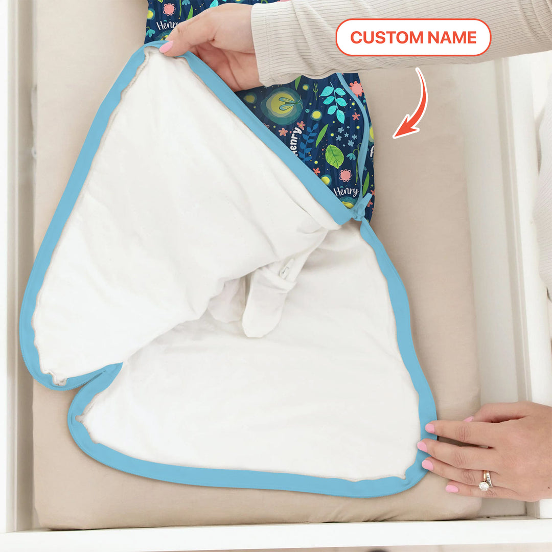 Nighttime Bugs Custom Name Sleep Bag