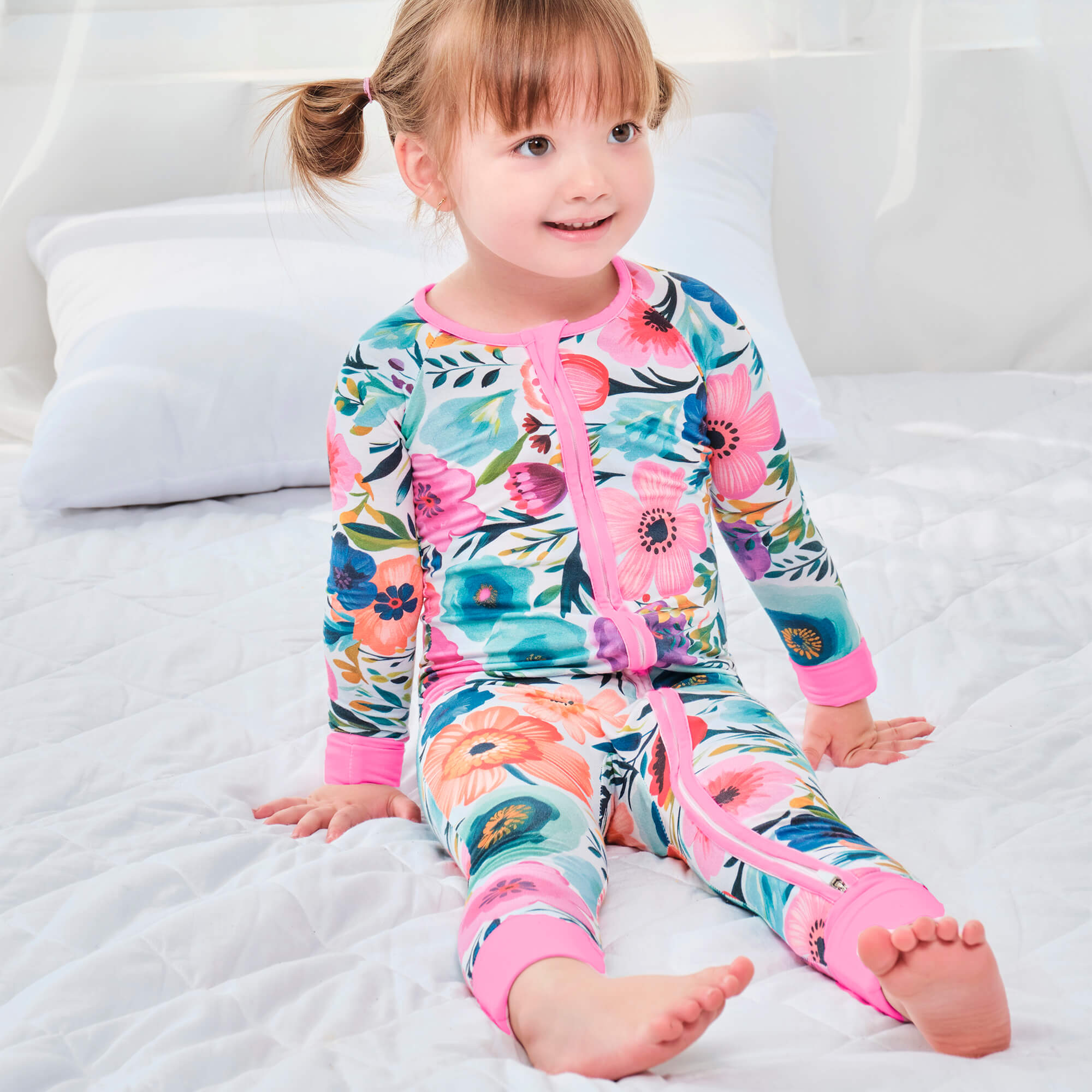 cさま専用　son and daughter - TAGO ROMPER Secret Garden Convertible Zippered Romper – Zumbamboo