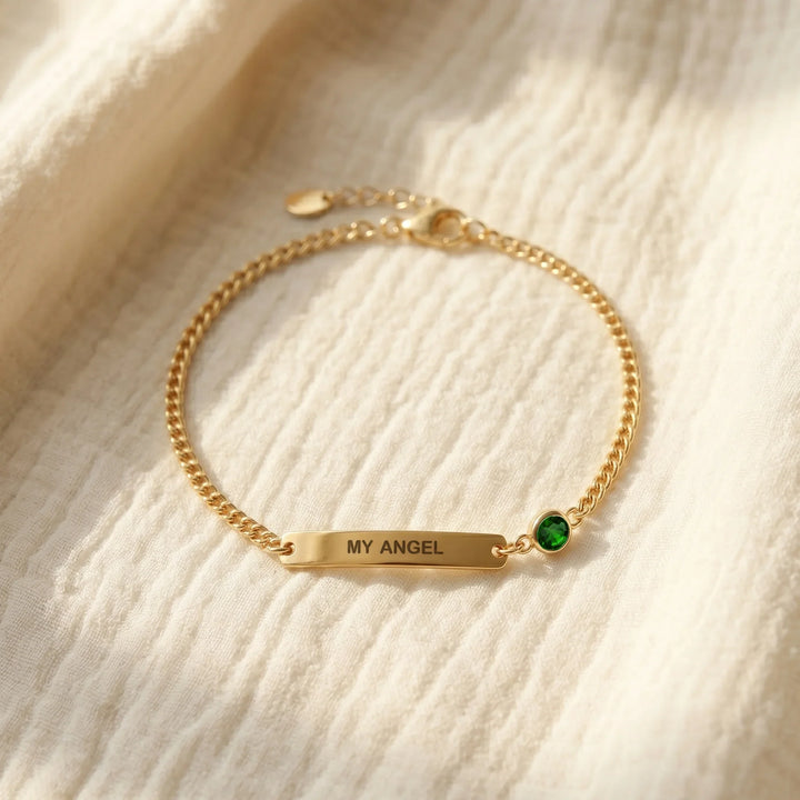 Personalized Name & Birthstone Keepsake Bracelet