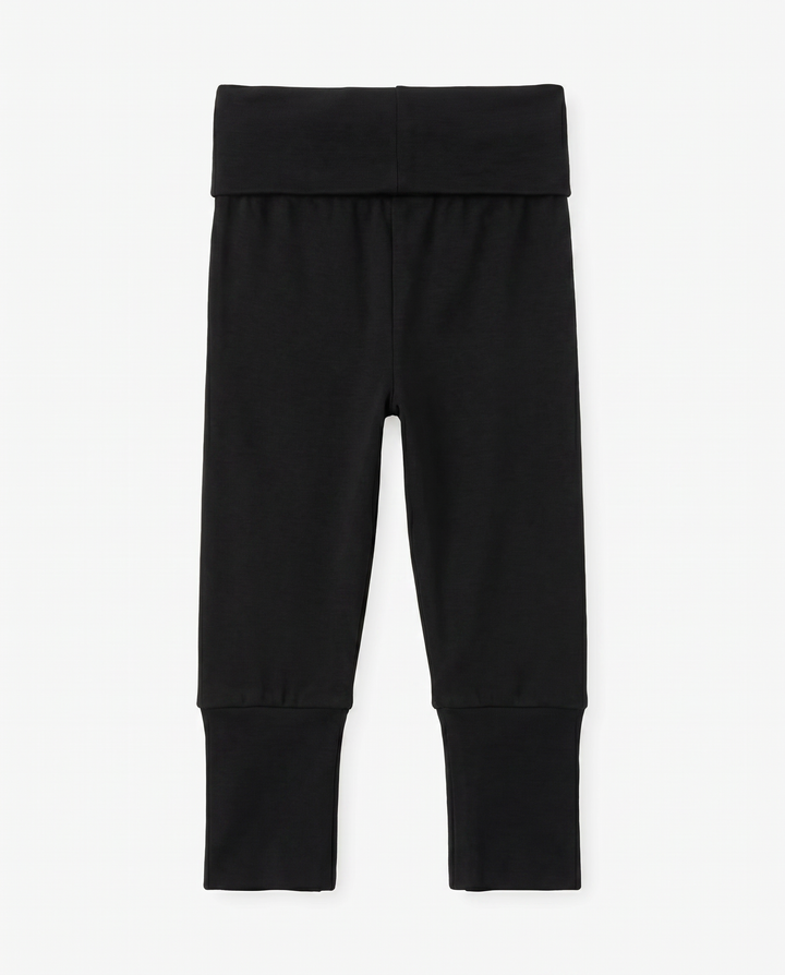 Solid Color Bamboo Fold Over Legging