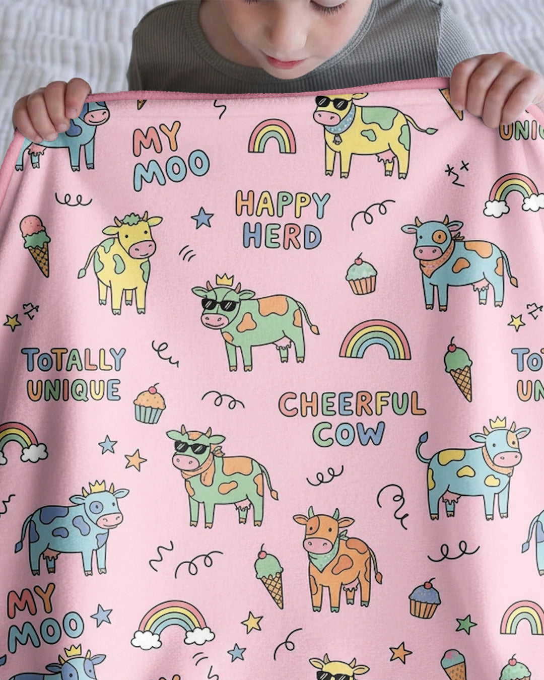 Not Your Ordinary Cow Bamboo Blanket