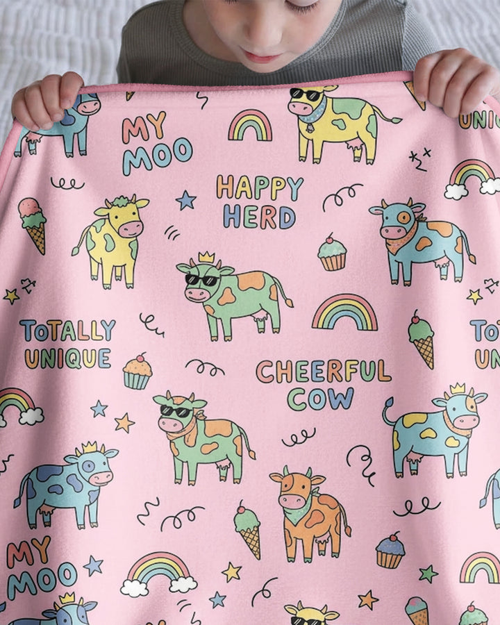 Not Your Ordinary Cow Bamboo Blanket