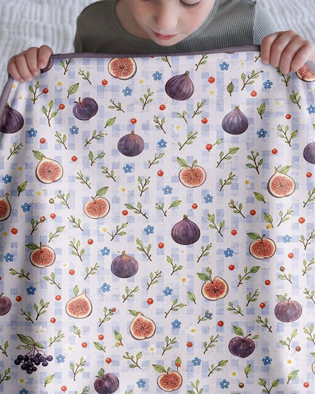 Cottage Sweet Fig Bamboo Blanket