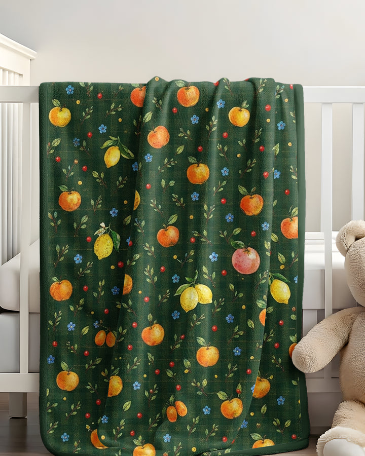 Forest Orange Bamboo Blanket
