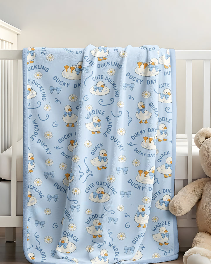 Happy Ducky Day Bamboo Blanket