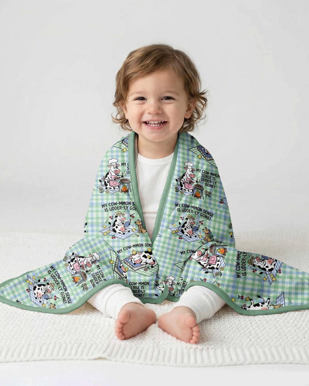 Common Sense Is Udderly Gone Bamboo Blanket
