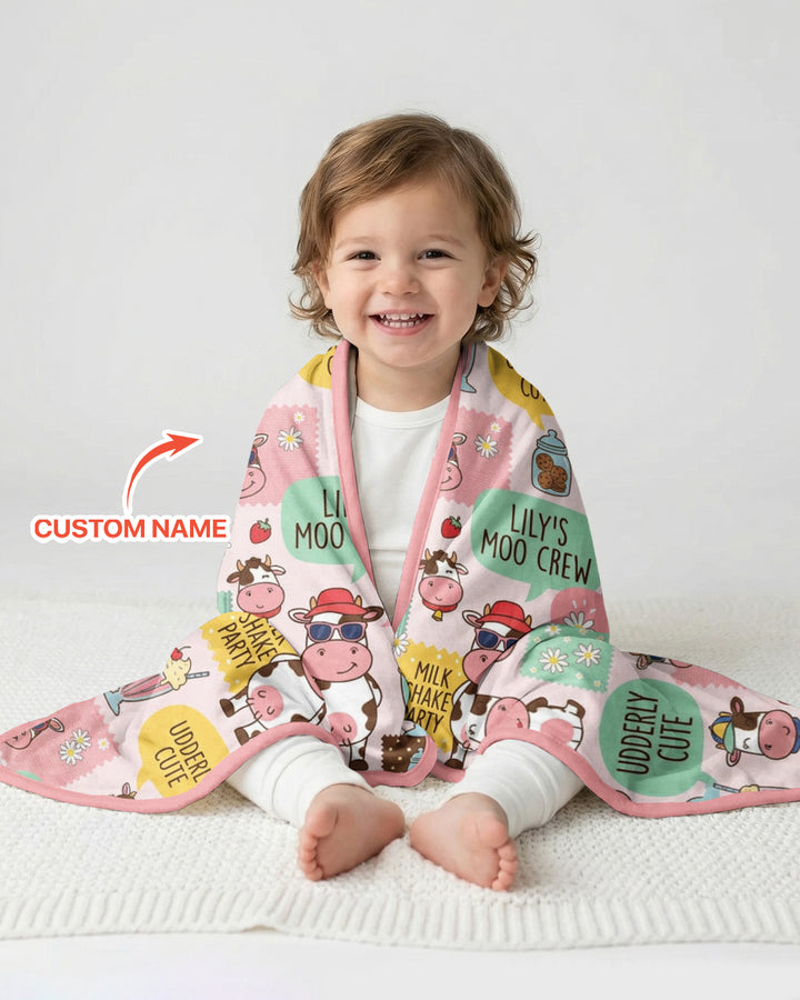 Custom Name The Milkshake Secret Society Bamboo Blanket