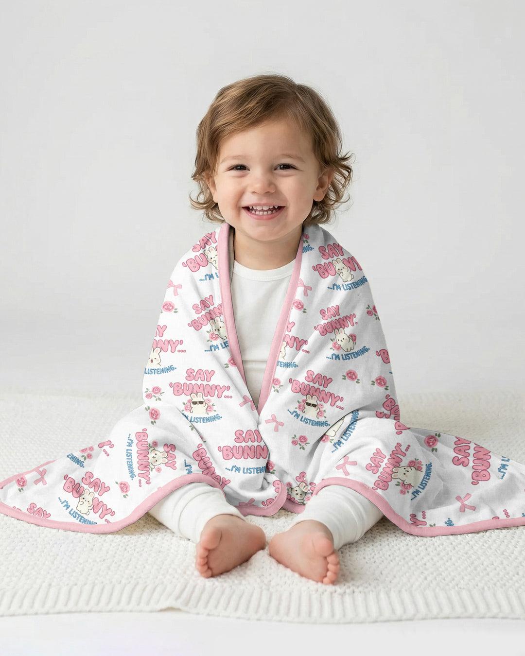 Bunny Radio Bamboo Blanket