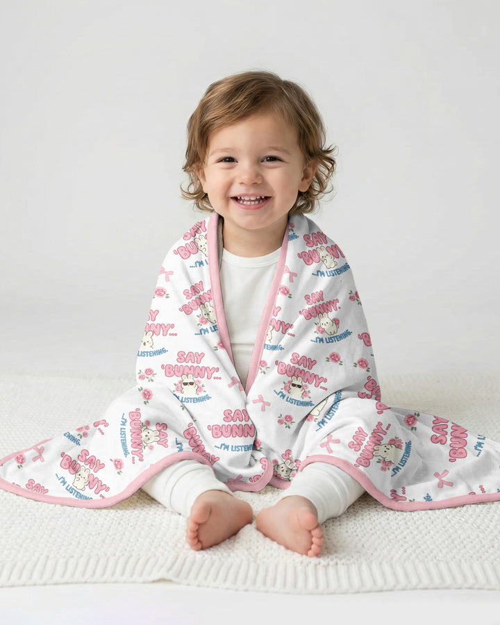 Bunny Radio Bamboo Blanket