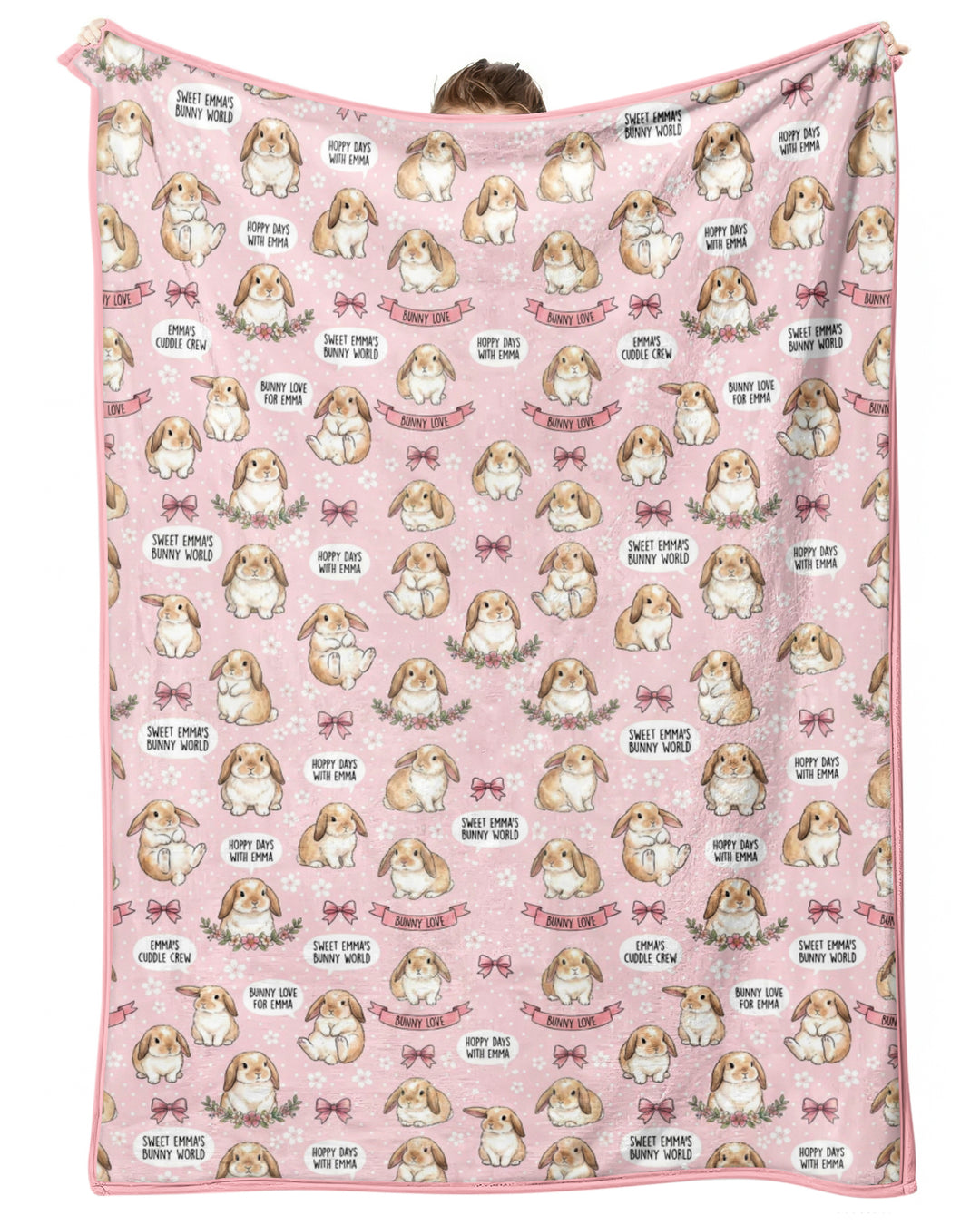 Sweet Bunny Worlds Bamboo Blanket
