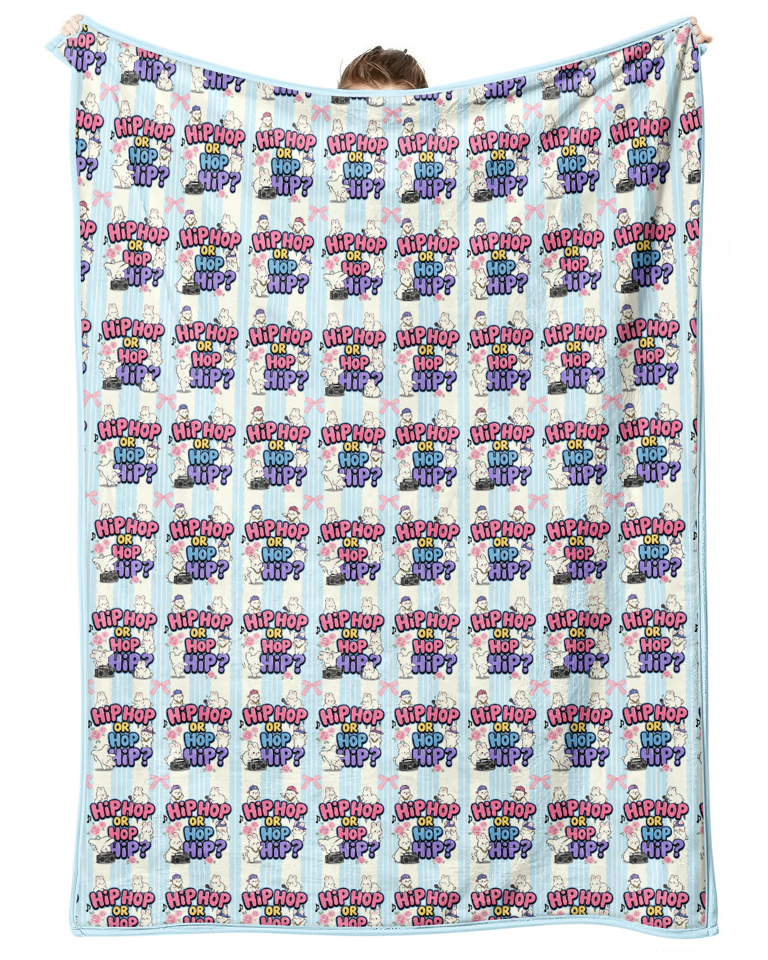 Boombox Bunny Bamboo Blanket