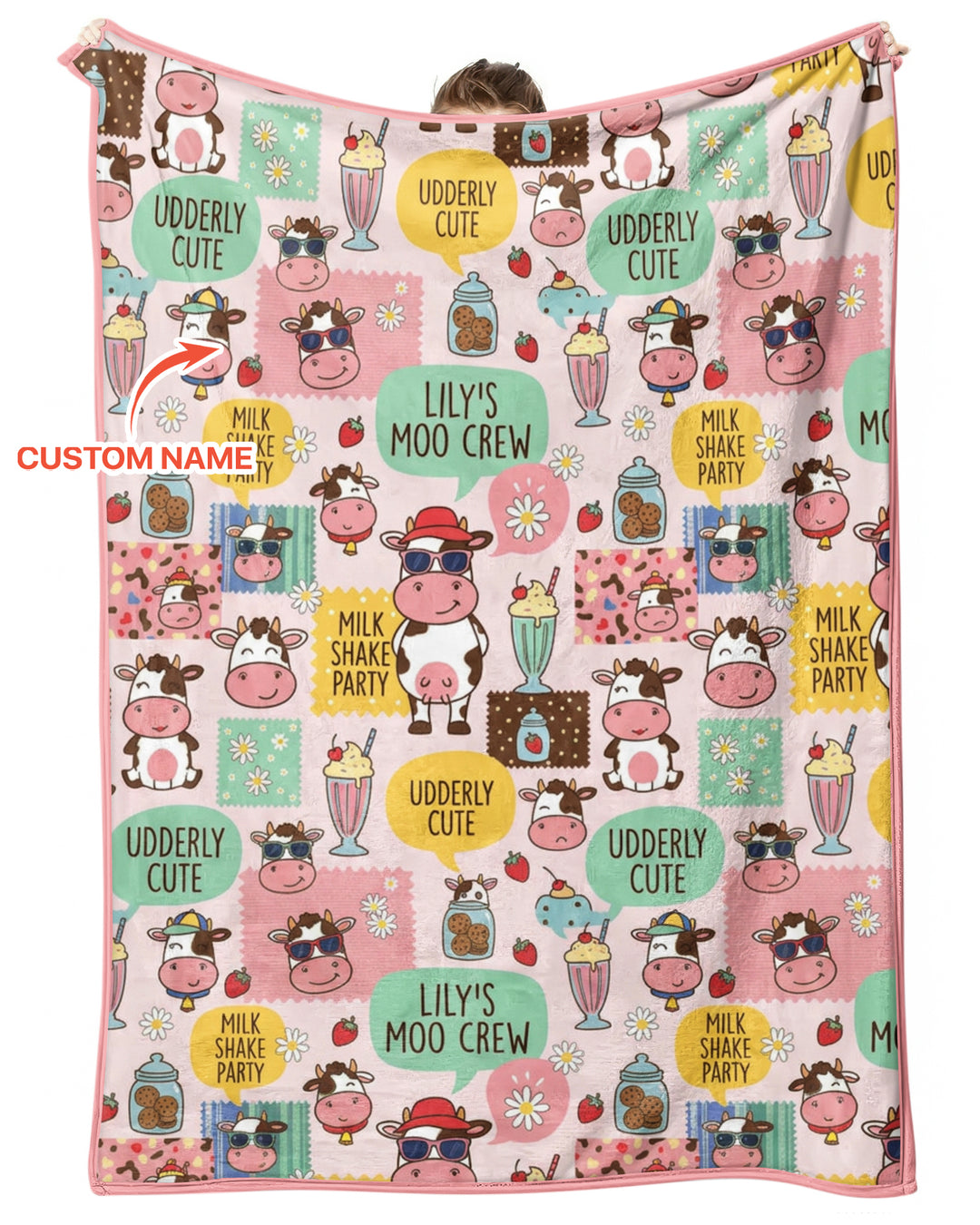 Custom Name The Milkshake Secret Society Bamboo Blanket