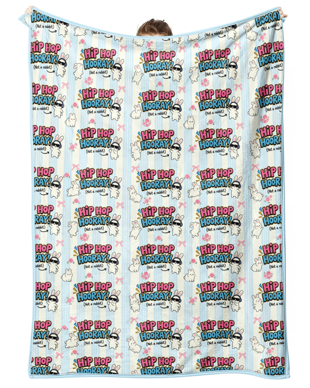 Hip Hop Bunny Bamboo Blanket