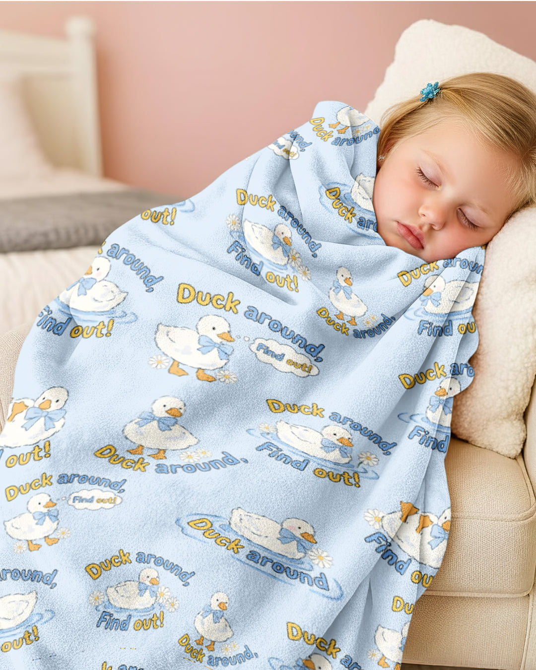 The Duck Around Bamboo Blanket