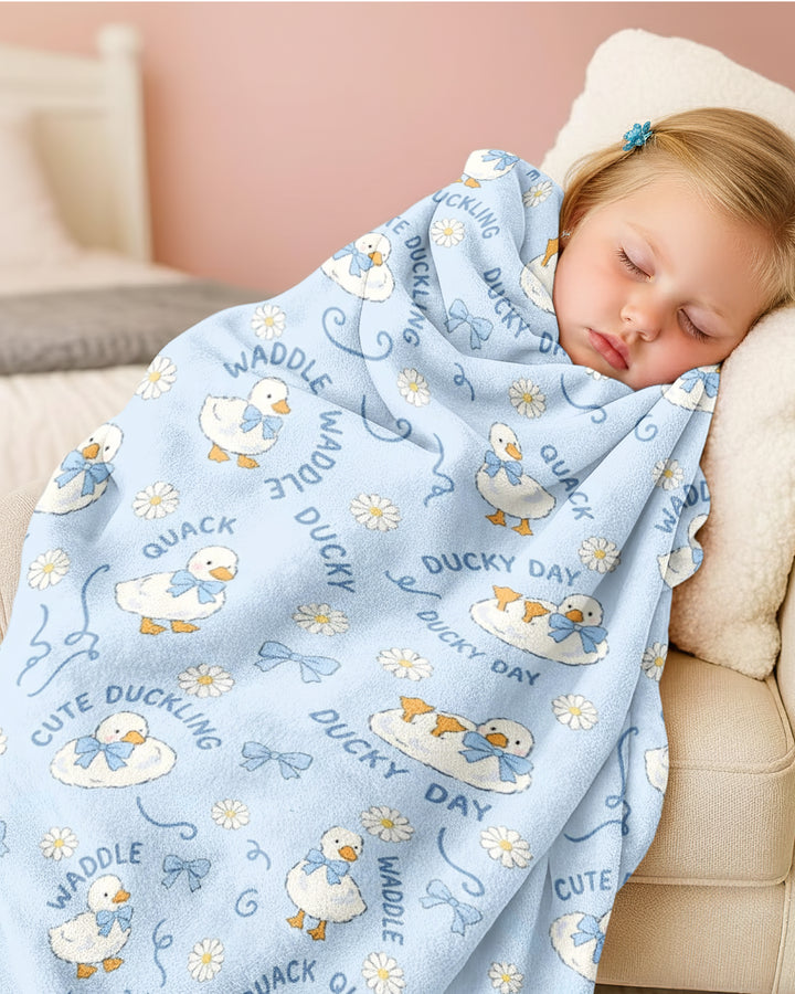 Happy Ducky Day Bamboo Blanket