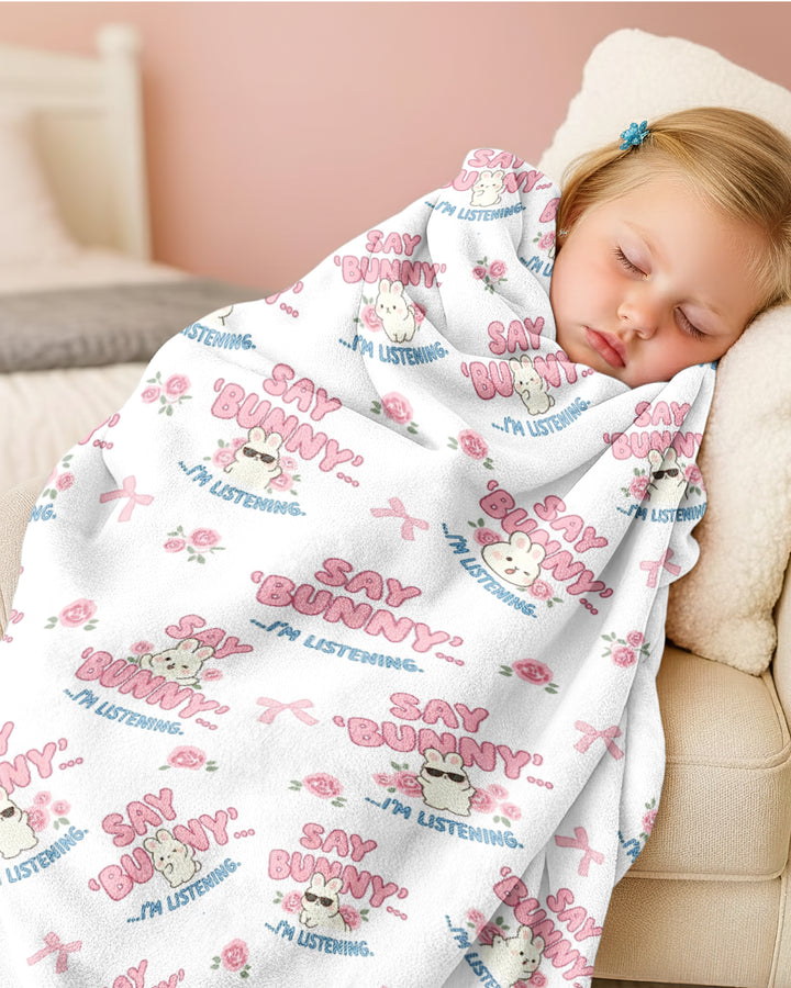 Bunny Radio Bamboo Blanket