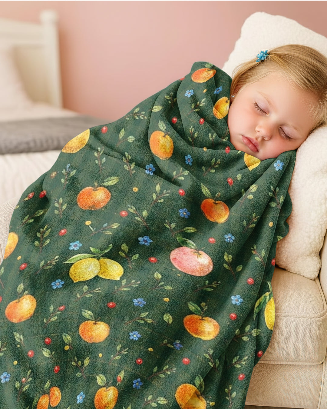 Forest Orange Bamboo Blanket