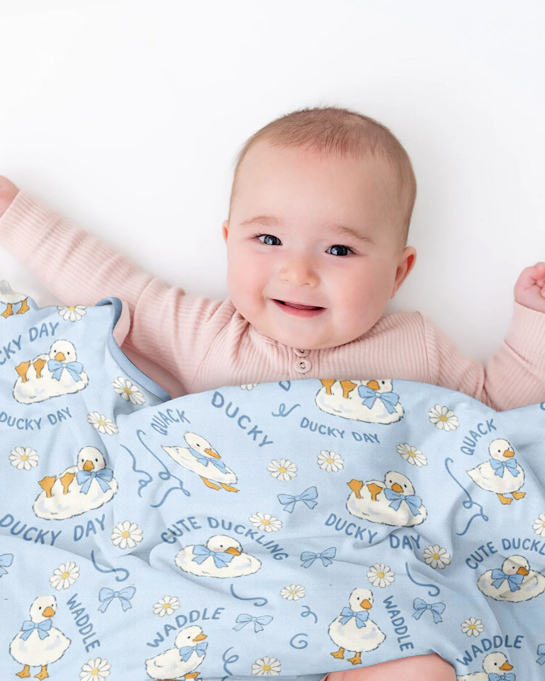 Happy Ducky Day Bamboo Blanket