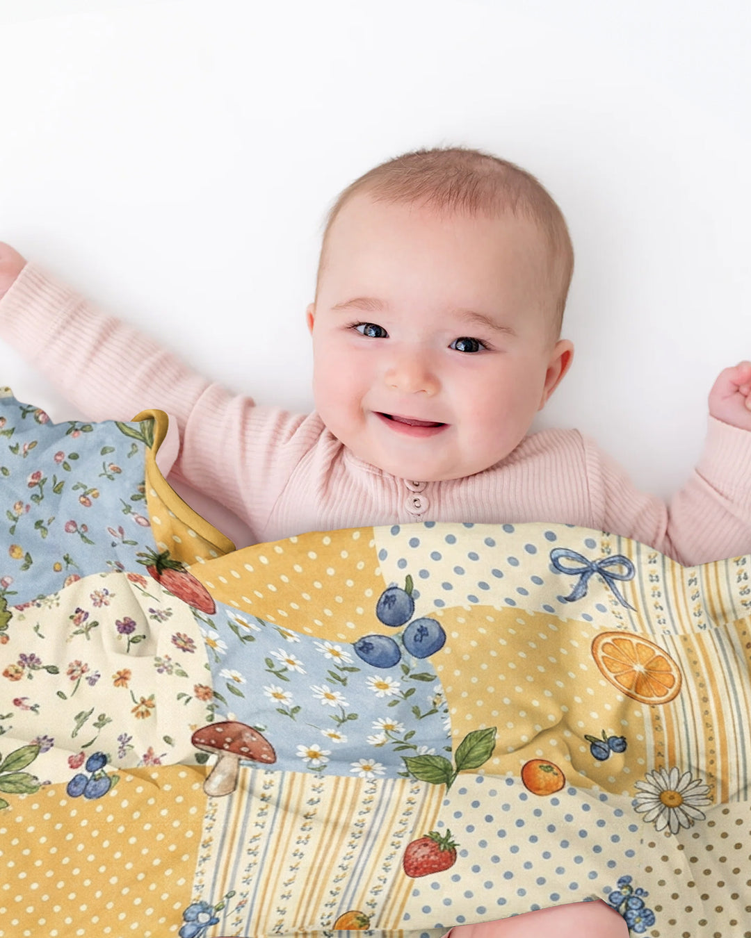 Lavender Orange Jam Bamboo Blanket