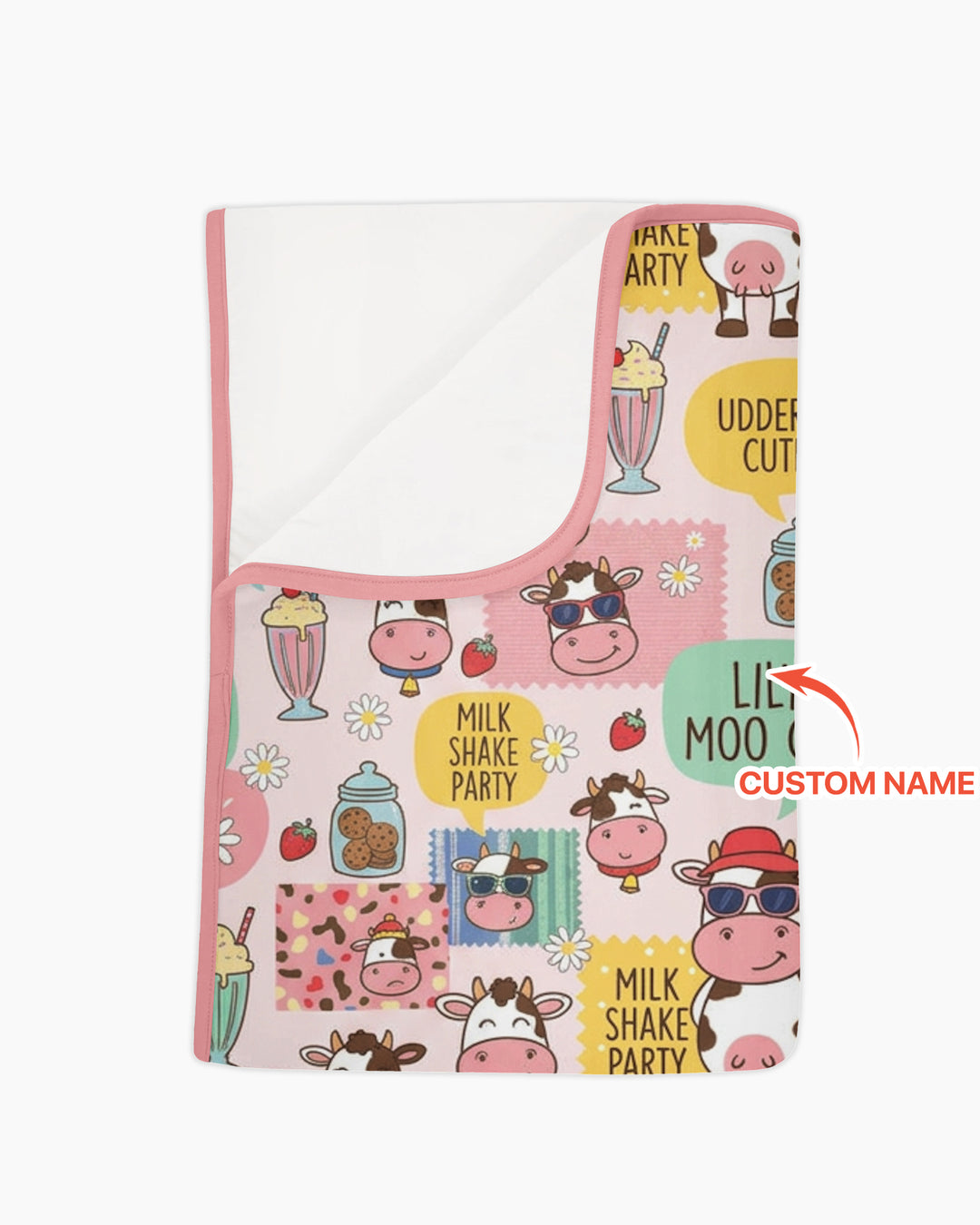 Custom Name The Milkshake Secret Society Bamboo Blanket