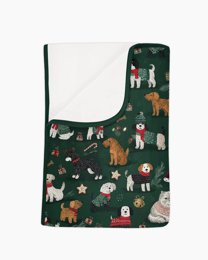 Winter Wonderland Bow Wow Bamboo Blanket
