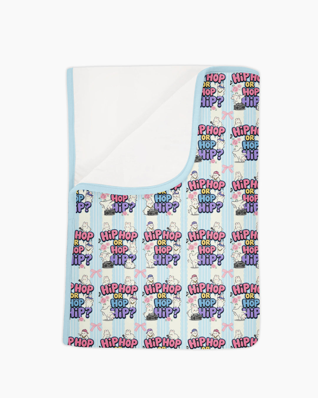 Boombox Bunny Bamboo Blanket