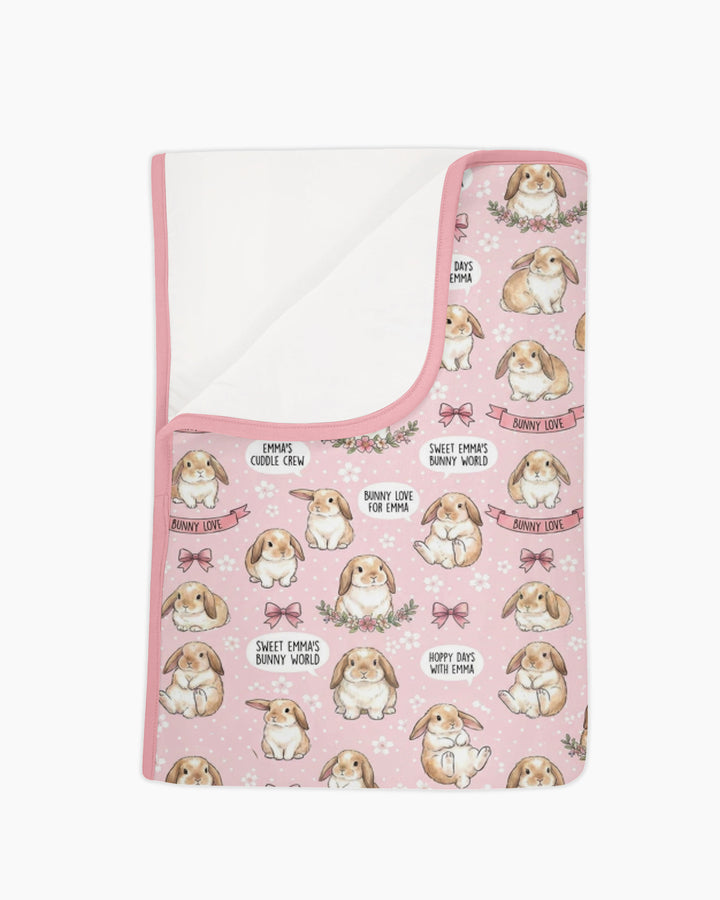 Sweet Bunny Worlds Bamboo Blanket